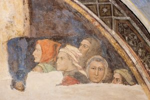 Fünf nicht identifizierte Figuren (Fresko)
