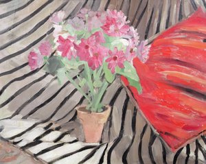 Harmonie der Blumen und Zebramuster von Jacqueline Marval