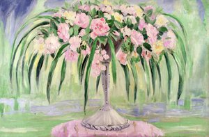 Rosen in einer Jugendstilvase von Jacqueline Marval