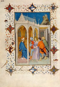 MS 11060-11061 Stunden des Kreuzes: Prime, Christus vor Pilatus, aus den 