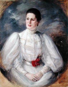 Porträt einer Frau von Jacques Emile Blanche