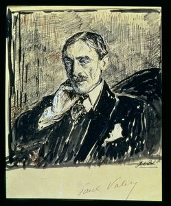 Porträt des französischen Schriftstellers Paul Ambroise Valery (1871-1945) von Jacques Emile Blanche