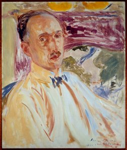 Studie für das Porträt von Francois Mauriac, französischer Schriftsteller. Gemälde von Jacques Emile Blanche von Jacques Emile Blanche