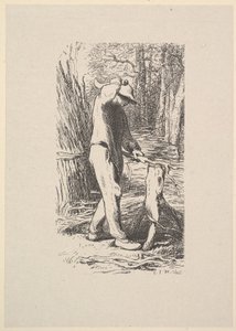 Holzfäller macht ein Bündel, 1853