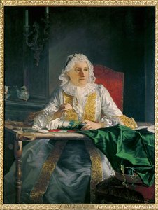 Porträt von Mme. Antoine Crozat von Jacques Andre Joseph Camelot Aved