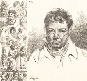 Selbstporträt und andere Köpfe, 1819