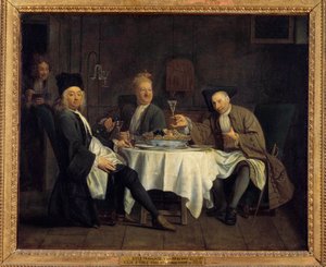 Weintrinker, einst sagte der Dichter Alexis Piron (1689-1773) am Tisch mit seinen Freunden Jean Joseph Vade (1720-1757) und Charles Colle (1709-1783) von Jacques Antreau