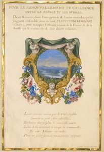 Wappen mit Landschaft