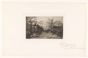 Dorpsstraat mit Figuren von Jacques Barthélemy Appian (Adolphe)