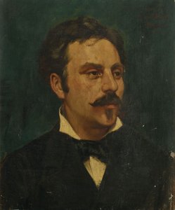 Porträt des Komponisten Gabriel Fauré 1845-1924, 1878 von Jacques Baugnies
