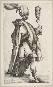 Balthasar, aus der Drei-Magi-Serie von Jacques Bellange