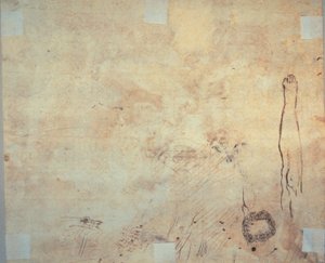 Studie eines Beins, Schnörkel und Kritzeleien von Jacques Bellange