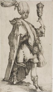 Die drei Weisen: Balthasar, König von Saba von Jacques Bellange