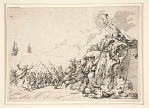 Angriff auf ein Fort vom Meer aus