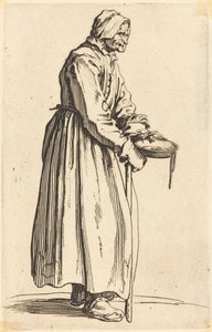 Bettlerin mit Pfanne von Jacques Callot