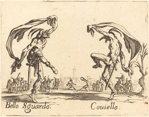 Bello Sguardo und Coviello von Jacques Callot