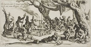 Lagerplatz der Zigeuner: Die Vorbereitung des Festes von Jacques Callot