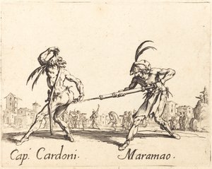 Cap. Cardoni und Maramao, ca. 1622 von Jacques Callot