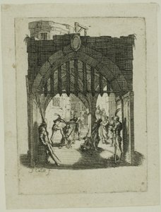 Christus mit Dornenkrone, aus Die Kleine Passion von Jacques Callot