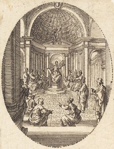Christus unter den Ärzten von Jacques Callot