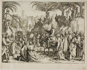 Einzug Christi in Jerusalem, aus dem Neuen Testament