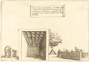 Kirche in Kairo von Jacques Callot