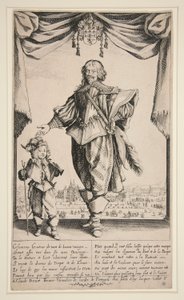 Claude Deruet (Porträt von Deruet) von Jacques Callot