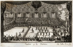 Kampf an der Barriere: das Turnier von Jacques Callot