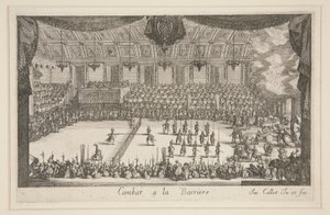 Kampf an der Barriere, der Kampf von Jacques Callot