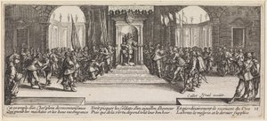 Der König verteilt Auszeichnungen von Jacques Callot