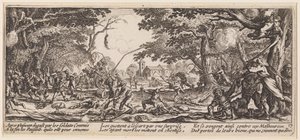 Die Vergeltung der Bauern von Jacques Callot