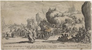 Durchzug durch das Rote Meer von Jacques Callot