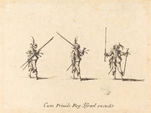 Übung mit dem Musket von Jacques Callot