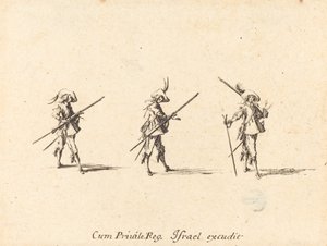 Übung mit dem Musket von Jacques Callot