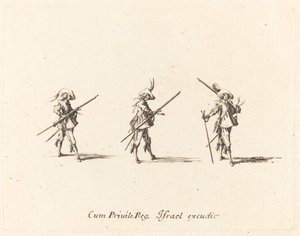 Übung mit dem Musket von Jacques Callot
