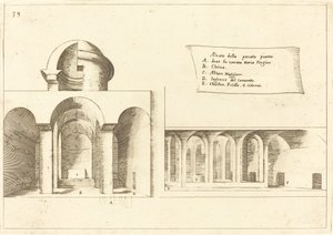 Erhebung einer Kirche von Jacques Callot