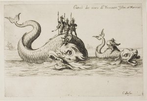 Eintritt von Mm. de Vroncourt, Tyllon und Marimont, aus Der Kampf an der Barriere von Jacques Callot