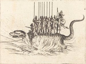 Einzug von Monseigneur Henry de Lorraine, Marquis de Moy, unter dem Namen Pirandre von Jacques Callot