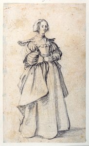 Weibliche Figur von Jacques Callot