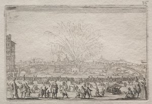 Feuerwerk am Arno