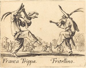 Franca Trippa und Fritellino von Jacques Callot