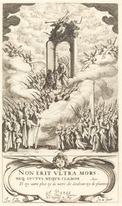 Frontispiz für "Der Kalender der Heiligen" von Jacques Callot