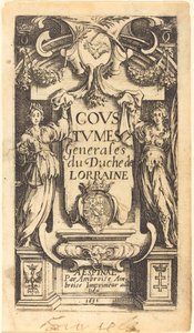 Frontispiz für "Die Bräuche von Lothringen" von Jacques Callot