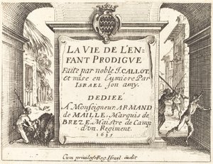 Frontispiz für "Der verlorene Sohn" von Jacques Callot
