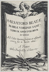 Frontispiz aus Les Grands Apôtres, 1631 von Jacques Callot