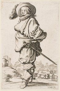 Herr in einem Pelzbesetzten Mantel, aus der Serie „Der Adel von Lothringen“