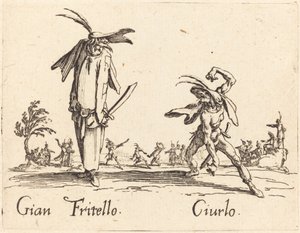 Gian Fritello und Ciurlo von Jacques Callot