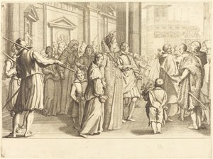 Großherzogin bei der Prozession der jungen Mädchen
