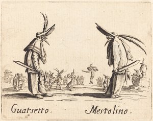 Guatsetto und Mestolino von Jacques Callot
