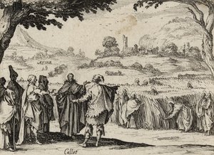Jesus und die Pharisäer, 1635 von Jacques Callot